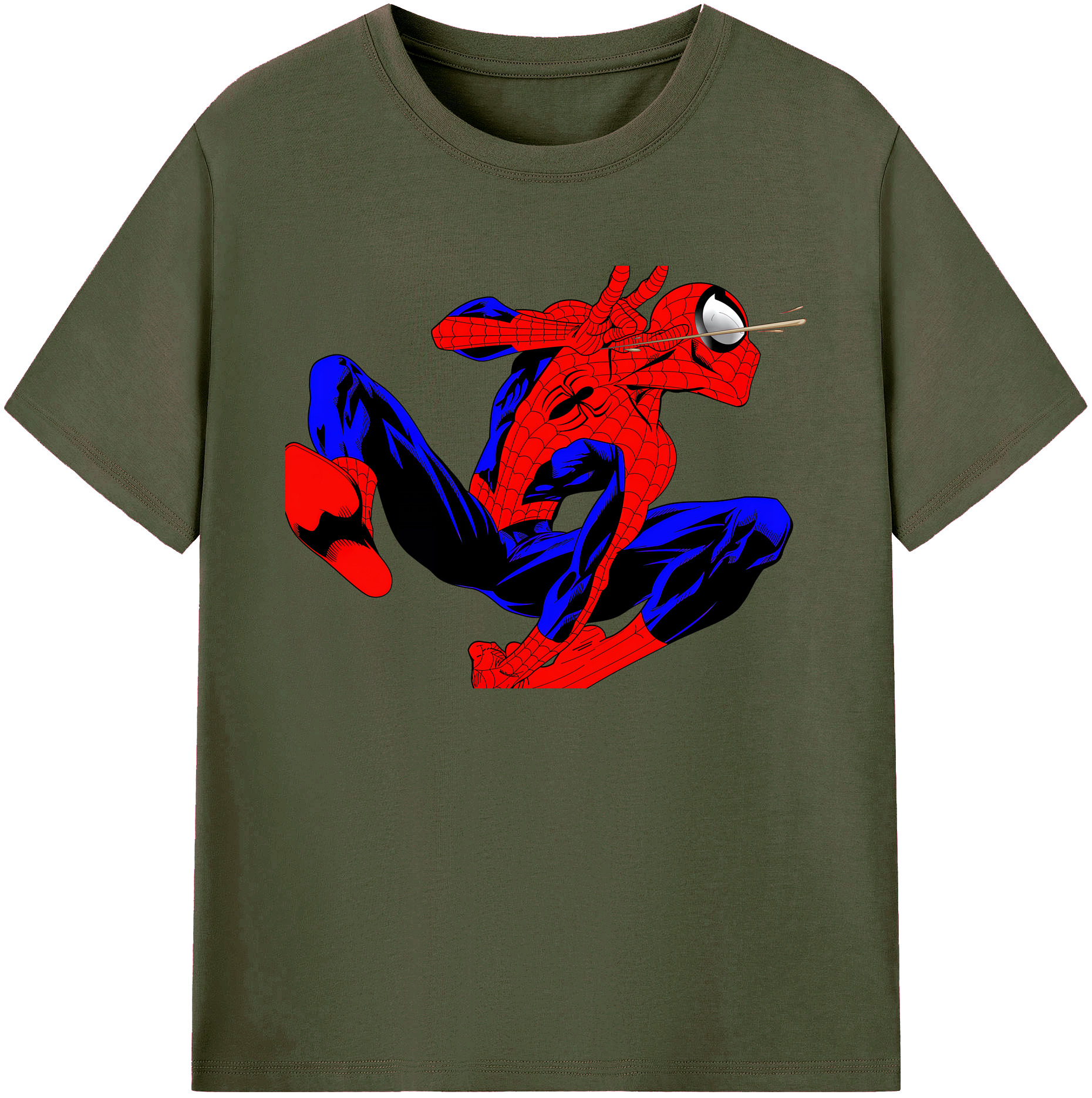（画像用） Spider Man スパイダーマン 綿100％ メンズ半袖Tシャツ｜肌触りやわらか＆通気性